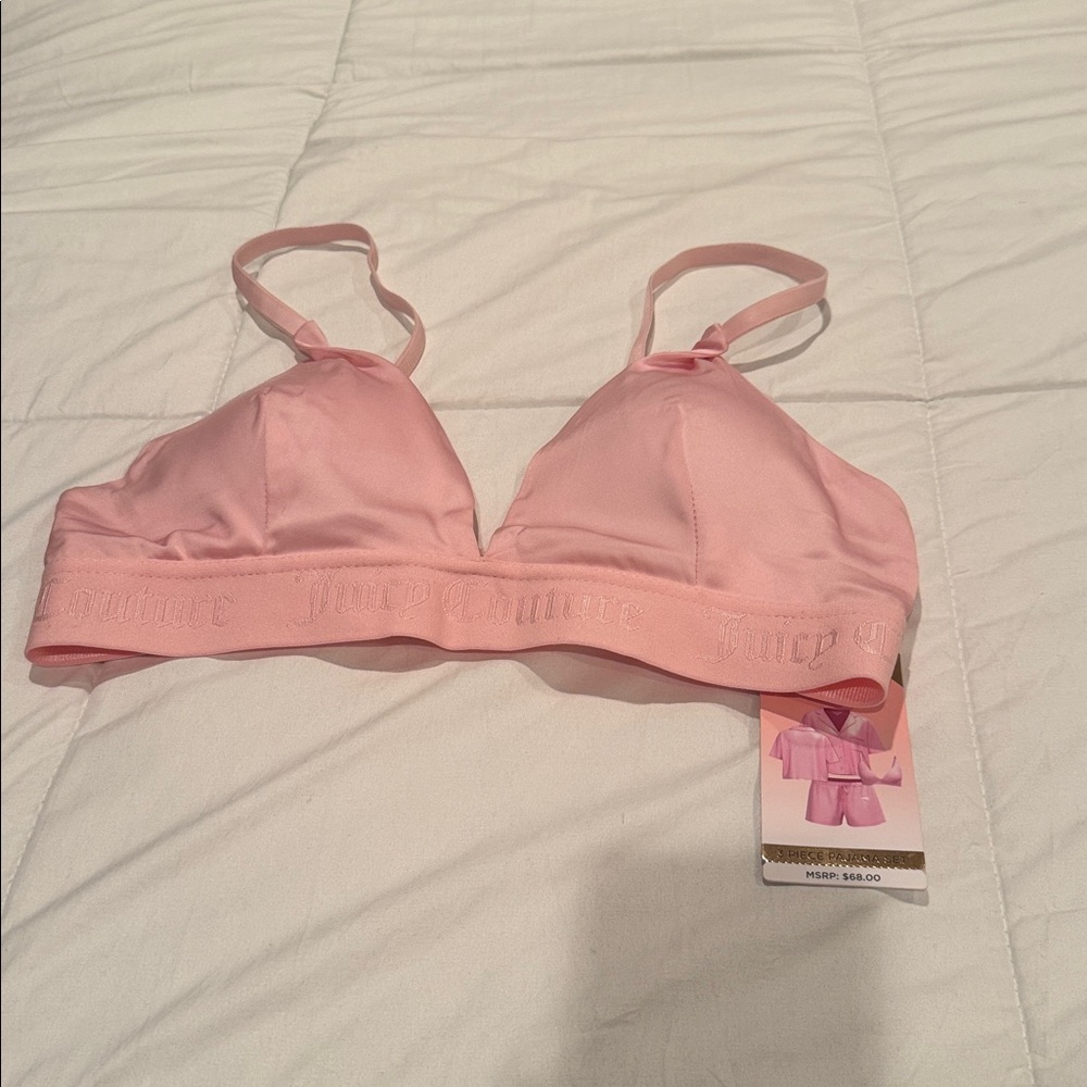 Juicy Couture Soft Pink Triangle Bralette size M - Picture 2 of 4